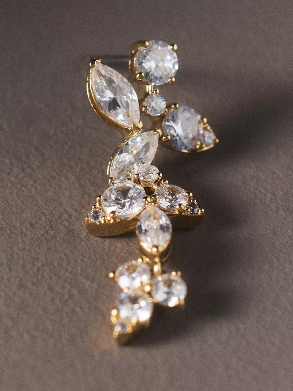 NADRI Floral Cluster Drop Earrings - Picture 3 of 3